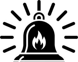 Servicios Ícon alarma gas incendio